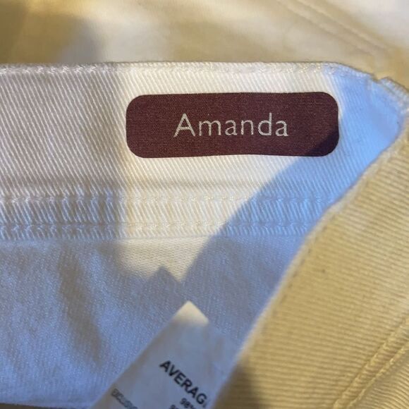 Gloria Vanderbilt White Amanda Jeans Upcycled 6 - Picture 13 of 16